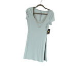 Juniors Light Blue Ribbed Mini Dress M Size undefined Photo 7