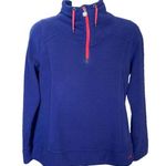 Under Armour Women's Blue 1/4 Zip Fleece Pullover Sweatshirt - Size LG Photo 0