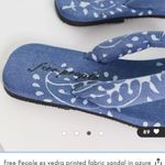 Free People Women's Blue Es Verdra Canvas Sandal Photo 3