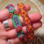 NEW Multicolored Handwoven Cotton Wristband Bracelets Photo 7