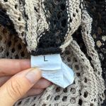 Crochet Knit Swim Beach Cover Up Size Large Tan Photo 8