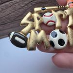 Sports Mom Brooch Pin Gold Tone Signed Tona Photo 6