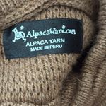 Alpaca Ware Brown Alpaca Knit Three Button Pleated Cardigan Sweater Size undefined Photo 2