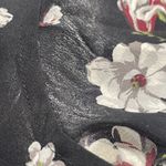 Equipment  Femme Silk Shirt Dress Womens Small Black Floral Print Button Photo 11