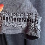 Verve Ami  Women's Navy top Crochet accents Top 3/4 sleeves size 2X Photo 2