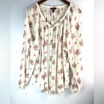 CHAPS  XXL Floral Long Sleeved Peasant Top Photo 6