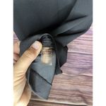 Calvin Klein Black Dress Size 2 Fitted with 3/4 Bell Sleeve With gold Rings. Photo 6