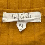 Full Circle Dark Yellow Ribbed Button Front Long Sleeve Shirt Size M Photo 4