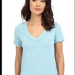 Free People Blue Pearls Burnout Raw Hem T-Shirt Photo 0
