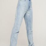 Missguided Light Blue split Hem Jeans Photo 0
