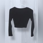 Bozzolo Women’s Long Sleeve Casual Crop Top Photo 3