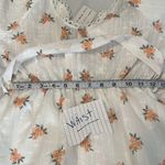 Simplee Apparel NWT Simplee Floral Surplice Neck Dot Belted Lace Trim Layered Hem Schiffy Dress Photo 9