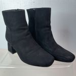 Old Navy  6 Mod Bootie Black Jack Inside Zip Chunky Heel Booties In Black Photo 7