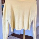 Universal Threads Universal Thread Cropped Knit Sweater Butter Yellow Thick Cozy Minimalist M Photo 0