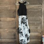 Alex B. Nites‎ Women Jumpsuit Size 6 Stretch Elastic Waist Floral NEW Black Photo 3