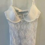 Victoria's Secret  White Very Sexy Lace Babydoll Bra Cami Nightie VS Size Large Photo 0