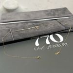 10k Rose Gold Natural Mined Earth Diamond Mini Key Dainty Necklace Gray Photo 6