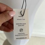 Swiminista x JPH Sexy Bikini Top Art Toss Print White Size M Photo 7