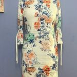 R & K Blue Sheath Dress 3/4 Sleeve Crew Neck Size 4 Photo 0