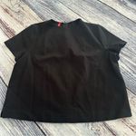 Spanx  The Perfect Tee Classic Black Short Sleeve Stretch Top With Back Zipper Photo 1