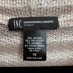 Vintage Brown Striped Cowl Neck Sweater 2000s Y2K‎ Retro Indie Sleaze 1X Photo 2