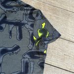 Jamie Sadock size small blue neon yellow patterned polo short sleeve shirt Photo 9