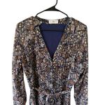 Natural Life  Navy Paisley Tie Waist Maxi Dress Photo 2