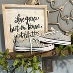 Converse  All Star Low Top Sneakers Womens 7 Canvas Heather Gray Photo 10
