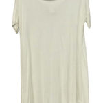 Plus Sizes 2X White Asymmetrical Hem Tunic Top Short Sleeve Boat Neck Size XXL Photo 0