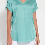 Lysse  NY Santorini Tunic Blouse Seafoam Green Size‎ Large Photo 0