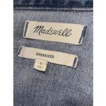 Madewell Jean Jacket Women’s Oversized Small Distressed Blue Trucker Denim EUC Photo 14