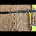 Boho Hippie Madewell Equestrian Western button Front thick Med Brown Photo 4