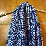 Talbots  Geometric Abstract All-Over Print 100% Modal Lightweight Blue White NWT Photo 9