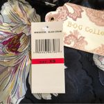 Band of Gypsies BOG Collective NWT Black Cream Foil Floral Slip Midi Skirt SZ XS Photo 12