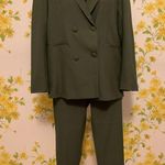 NWT High waist tailored suit pants green size M Size M Photo 4