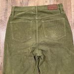 Madewell  Corduroy Green Classic Straight Jeans 26 Photo 5