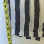 American Eagle Gray & White Striped High Rise Relaxed Crop Pants Photo 7