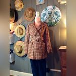 Anthropologie TULLE Orange/Brown Khaki Wool Blend Trench Jacket XS Photo 1