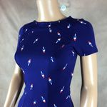 Unique Vintage  Gwynnie Bee Red White Blue POPSICLE Print Dress XS Photo 3