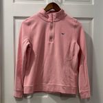 Vineyard Vines Light Pink Quarter-Zip Knit Sweatshirt Size Medium Women’s Preppy Photo 0