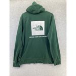 The North Face  Adults Hoodie Green Sweater Size Medium Long Sleeve Graphic Print Photo 1