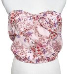 Cami NYC Dedrah Top Primavera Strapless Cropped Bow Front Pink Womens Size S New Photo 2