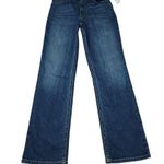 Abercrombie & Fitch Abercrombie 90s Straight Ultra High Rise Jeans Dark Wash Blue Size 0 25 Stretch Photo 0