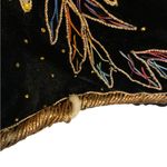 Vintage Embroidered Beaded Velvet Bolero evening Jacket Embellished Black Gold Size M Photo 4