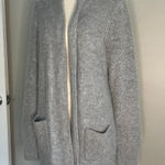 Fenn Wright Manson Women's  Long Open Front Cardigan Sweater Gray Angora Size XL Photo 0