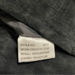 Vintage Margaret Godfrey Black Suede Leather Skirt Midi Black Suede Skirt Sz 10 Photo 5