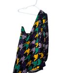 Ashley Stewart  Plus Size 26‎ Multicolor Houndstooth Blouse Long Sleeve Photo 1