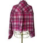 Altar'd State Altar’d State Pink Flannel Jacket with Fringe - Size S Photo 1