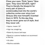 Levi's NWT Levi’s 501 Jeans Original Fit Straight Leg White Denim Womens Size 32/30 Photo 3