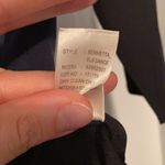 Theory ‘Bernetta Elegance’ black blue striped French silk blouse, size small Photo 5